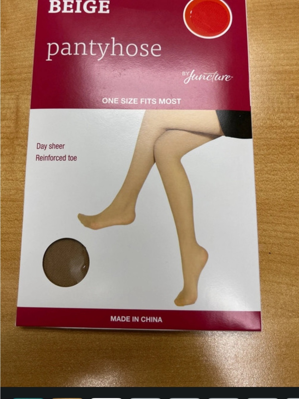 Beige Sheer Pantyhose by Juncture - One Size